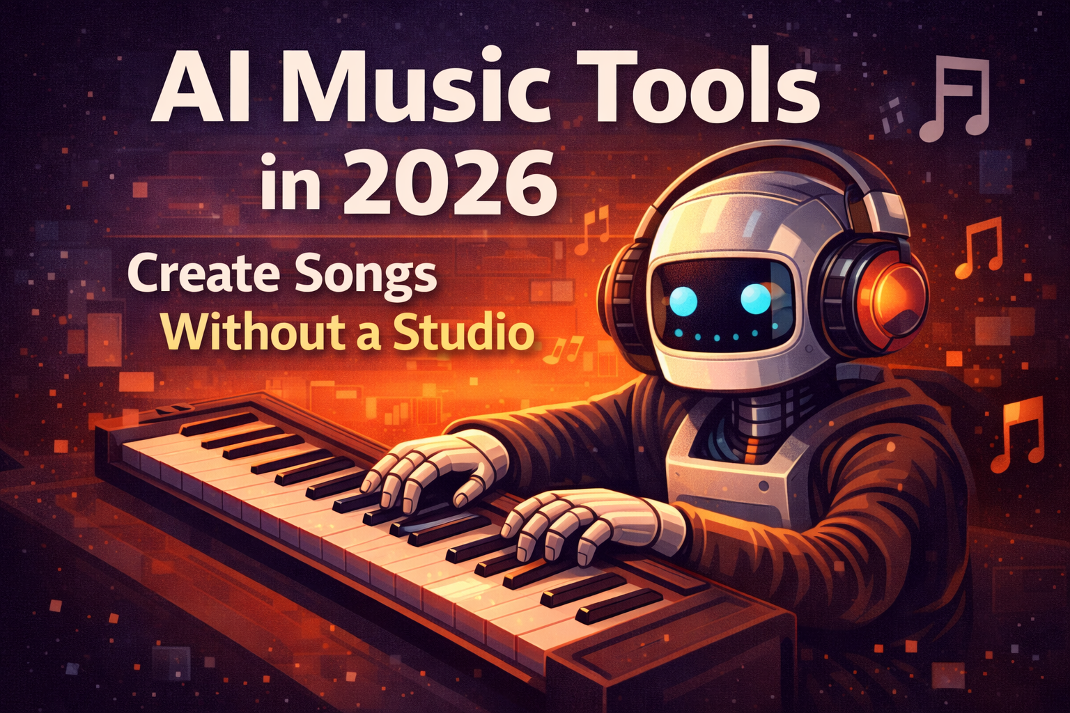 AI Music Tools in 2026: Create Songs Without a Studio illustration